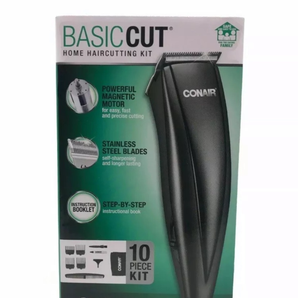 CONAIR Clipper Cut 10-Pc Home HairCutting 🔥